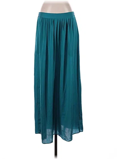 Pre-owned Laundry By Shelli Segal Silk Skirt In Teal