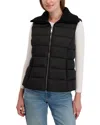 Laundry By Shelli Segal Silky Puffer Vest In Black