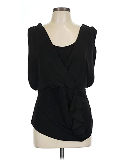 Pre-owned Laundry By Shelli Segal Sleeveless Blouse In Black