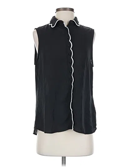 Pre-owned Laundry By Shelli Segal Sleeveless Blouse In Black