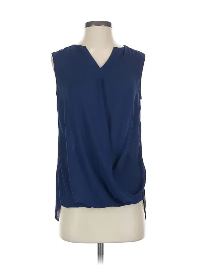 Pre-owned Laundry By Shelli Segal Sleeveless Blouse In Blue