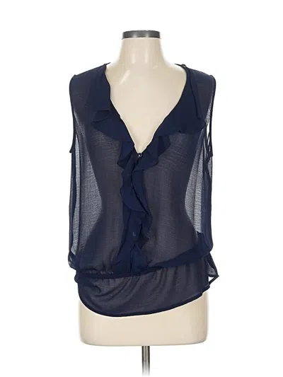 Pre-owned Laundry By Shelli Segal Sleeveless Blouse In Blue