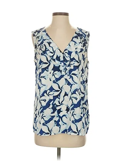 Pre-owned Laundry By Shelli Segal Sleeveless Blouse In Blue