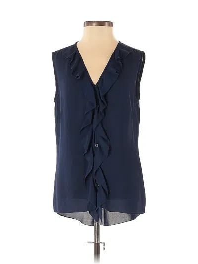 Pre-owned Laundry By Shelli Segal Sleeveless Blouse In Blue