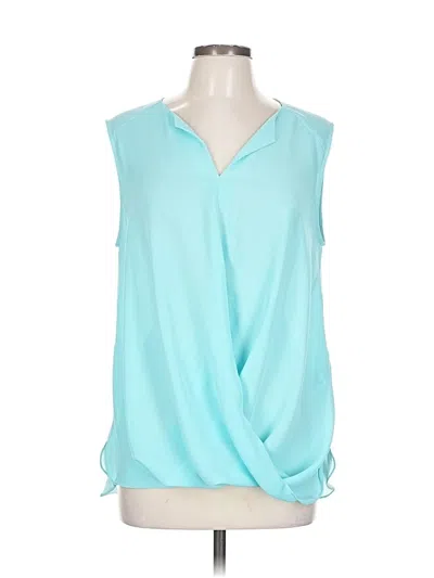 Pre-owned Laundry By Shelli Segal Sleeveless Blouse In Blue