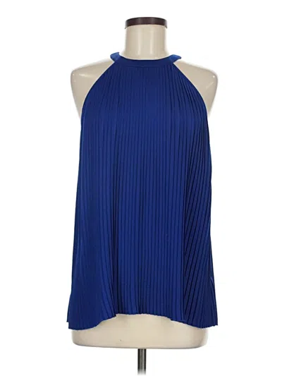 Pre-owned Laundry By Shelli Segal Sleeveless Blouse In Blue