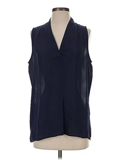 Pre-owned Laundry By Shelli Segal Sleeveless Blouse In Blue