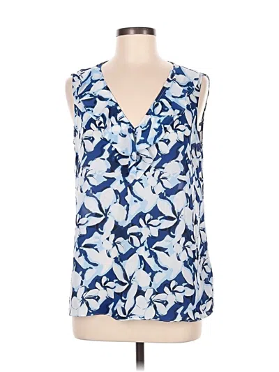 Pre-owned Laundry By Shelli Segal Sleeveless Blouse In Blue