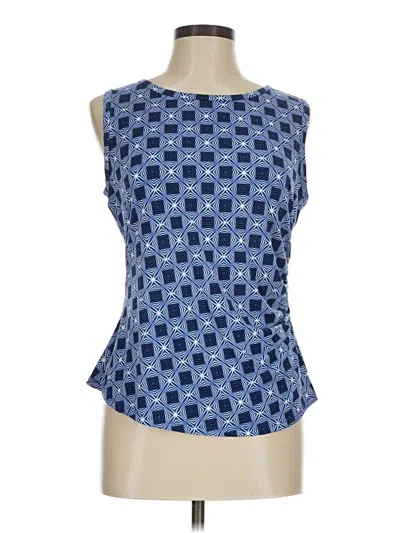 Pre-owned Laundry By Shelli Segal Sleeveless Blouse In Blue