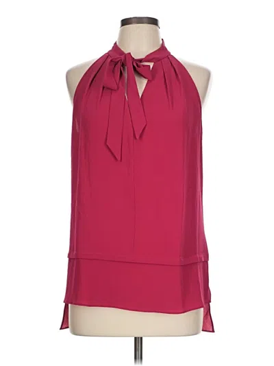 Pre-owned Laundry By Shelli Segal Sleeveless Blouse In Burgundy