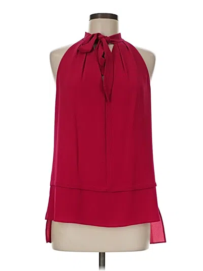 Pre-owned Laundry By Shelli Segal Sleeveless Blouse In Burgundy