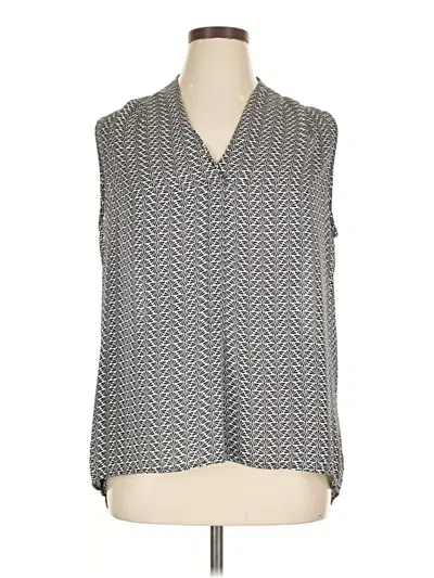 Pre-owned Laundry By Shelli Segal Sleeveless Blouse In Gray
