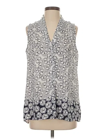 Pre-owned Laundry By Shelli Segal Sleeveless Blouse In Gray