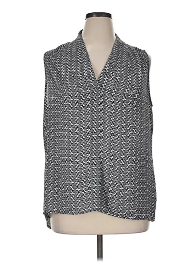 Pre-owned Laundry By Shelli Segal Sleeveless Blouse In Gray