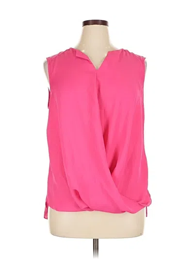 Pre-owned Laundry By Shelli Segal Sleeveless Blouse In Pink