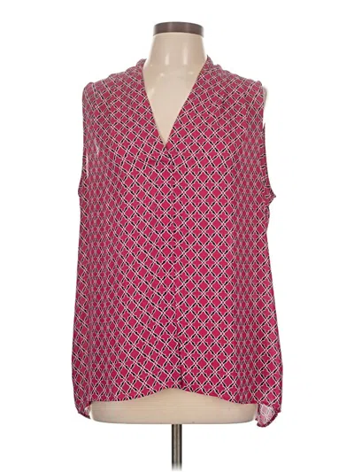 Pre-owned Laundry By Shelli Segal Sleeveless Blouse In Pink