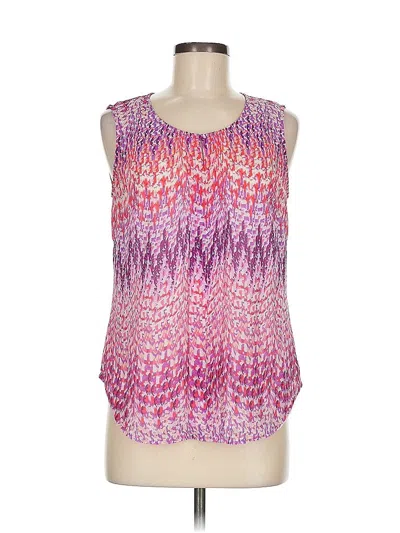 Pre-owned Laundry By Shelli Segal Sleeveless Blouse In Purple