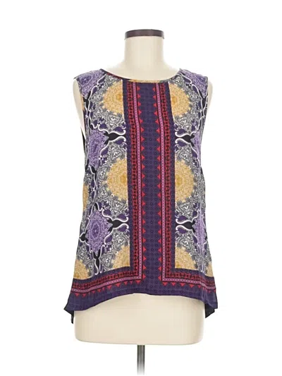Pre-owned Laundry By Shelli Segal Sleeveless Blouse In Purple