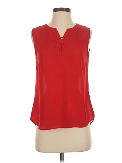 Pre-owned Laundry By Shelli Segal Sleeveless Blouse In Red