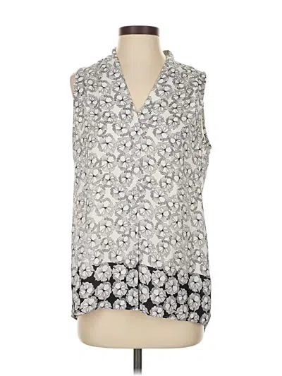 Pre-owned Laundry By Shelli Segal Sleeveless Blouse In Silver