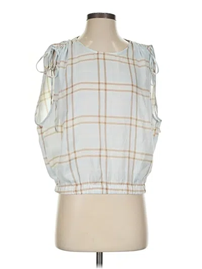 Pre-owned Laundry By Shelli Segal Sleeveless Blouse In Silver