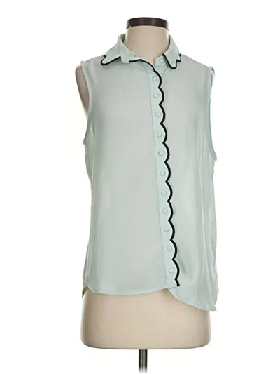 Pre-owned Laundry By Shelli Segal Sleeveless Blouse In Teal