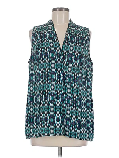 Pre-owned Laundry By Shelli Segal Sleeveless Blouse In Teal