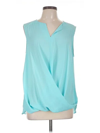 Pre-owned Laundry By Shelli Segal Sleeveless Blouse In Teal