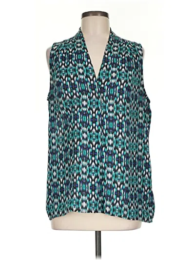 Pre-owned Laundry By Shelli Segal Sleeveless Blouse In Teal