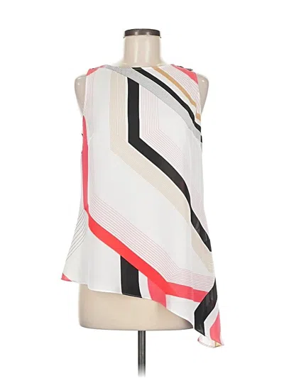 Pre-owned Laundry By Shelli Segal Sleeveless Blouse In White