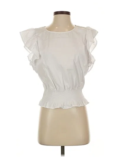 Pre-owned Laundry By Shelli Segal Sleeveless Blouse In White