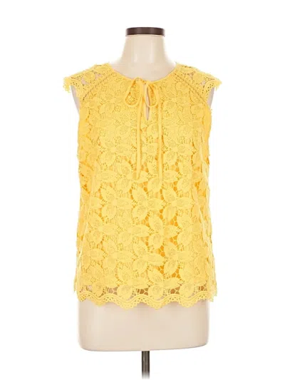Pre-owned Laundry By Shelli Segal Sleeveless Blouse In Yellow