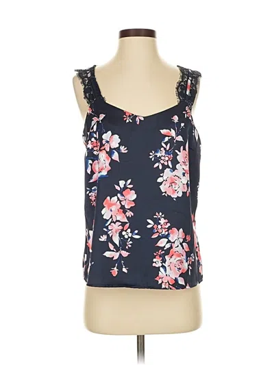 Pre-owned Laundry By Shelli Segal Sleeveless Top Blue Sweetheart Neckline Tops