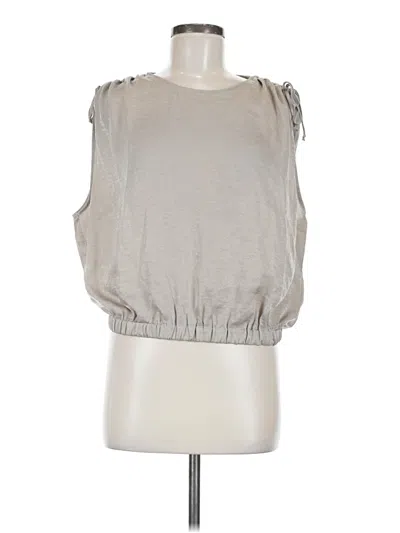Pre-owned Laundry By Shelli Segal Sleeveless Top Gray Halter Neckline Tops