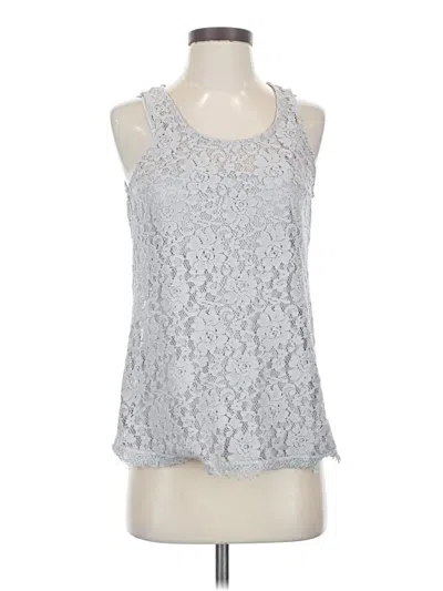 Pre-owned Laundry By Shelli Segal Sleeveless Top Gray Halter Neckline Tops