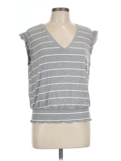 Pre-owned Laundry By Shelli Segal Sleeveless T-shirt In Gray