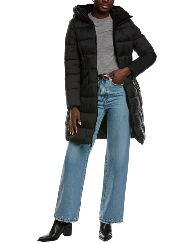 Laundry By Shelli Segal Smooth Nylon Zip Front Jacket In Black