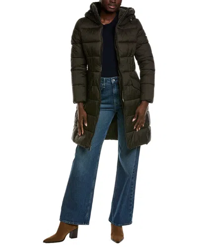 Laundry By Shelli Segal Smooth Nylon Zip Front Jacket In Green