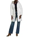 Laundry By Shelli Segal Smooth Nylon Zip Front Jacket In White