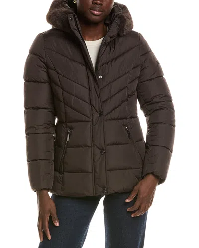 Laundry By Shelli Segal Snowchic Coat In Brown