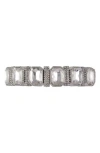 Laundry By Shelli Segal Square Crystal Stretch Bracelet In Metallic