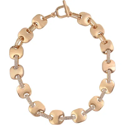 Laundry By Shelli Segal Square Link Necklace In Gold