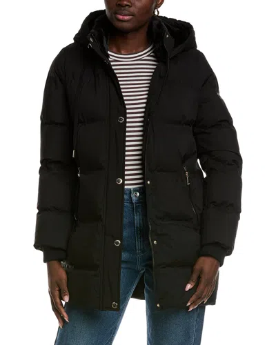 Laundry By Shelli Segal Stretch Welding Tech Straight Jacket In Black