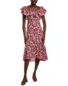 Laundry By Shelli Segal Sweetheart Midi Dress In Multi
