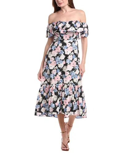 Laundry By Shelli Segal Sweetheart Midi Dress In Multi