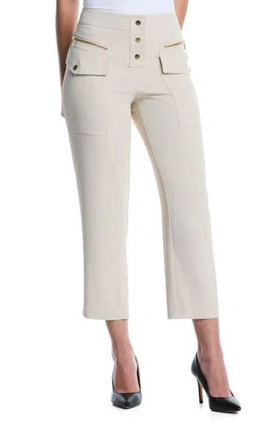 Laundry By Shelli Segal Tapered Cargo Pants In Silver