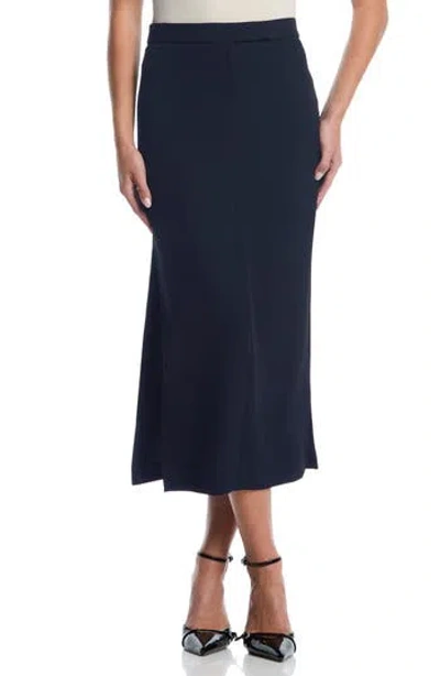 Laundry By Shelli Segal The It Girl Midi Skirt In Blue