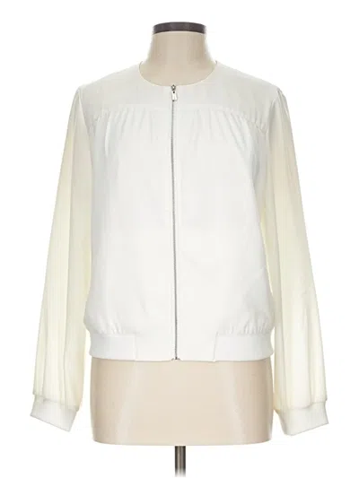 Pre-owned Laundry By Shelli Segal Track Jacket In Ivory