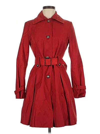 Pre-owned Laundry By Shelli Segal Trenchcoat In Red