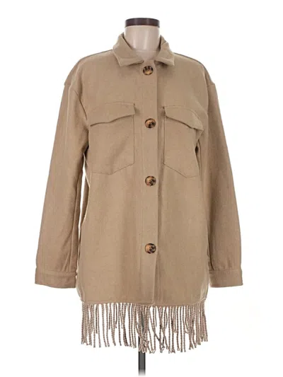 Pre-owned Laundry By Shelli Segal Trenchcoat In Tan